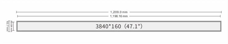 47.1inch Ultra-wide Stretched Bar Type LCD Display Monitor Advertising Digital Signage